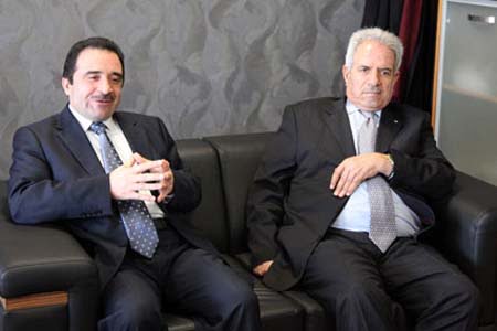 Palestinian Ambassador to Ankara Nebil Maruf visited Kimse Yok Mu and met with the president Unal Ozturk.