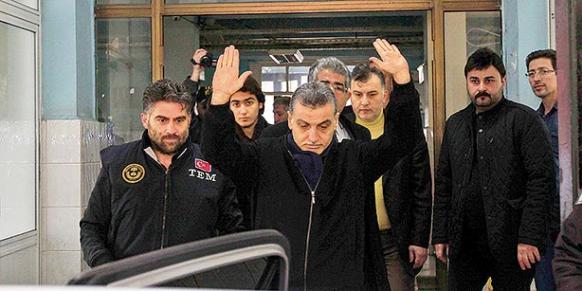 General manager of the Samanyolu Broadcasting Group (STV) Hidayet Karaca was arrested on suspicion of heading a terrorist group based on “evidence” that came from a soap opera script that was broadcast five years ago on STV. (Photo: Today's Zaman)