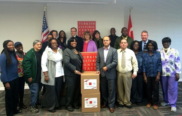 The Turkish Cultural Center Staten Island and Embrace Relief joined Councilwoman Debi Rose and Staten Island food pantries for a Feast of Sacrifice meat drive on Nov. 17, 2015. (Courtesy of Councilwoman Debi Rose's Office)