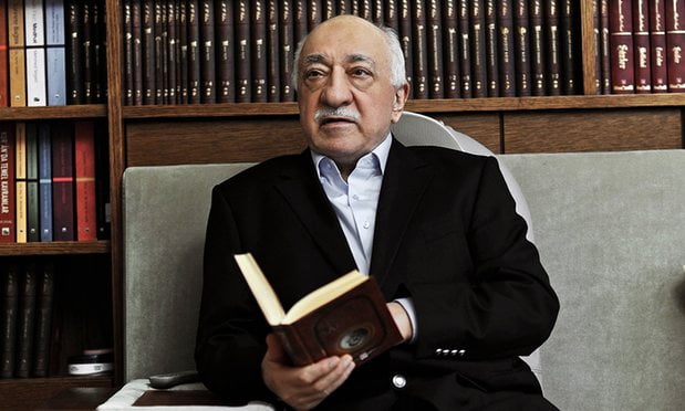 In a picture taken in March 2014, Fethullah Gülen sits at his residence in Saylorsburg, Pennsylvania. Photograph: Selahattin Sevi/AP