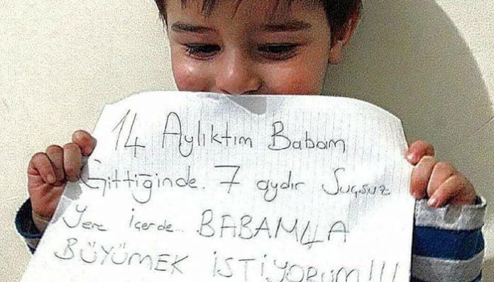 “I was 14 months old when my father was gone. He has been unfairly behind bars. I WANT TO GROW UP WITH MY FATHER!!!”